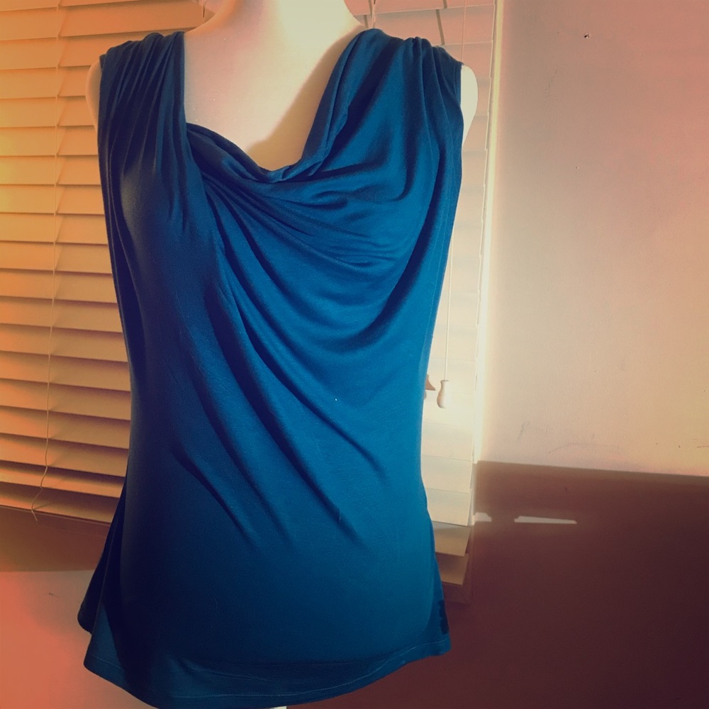 💋💋Ellie Tahari sapphire sleeveless elegant top